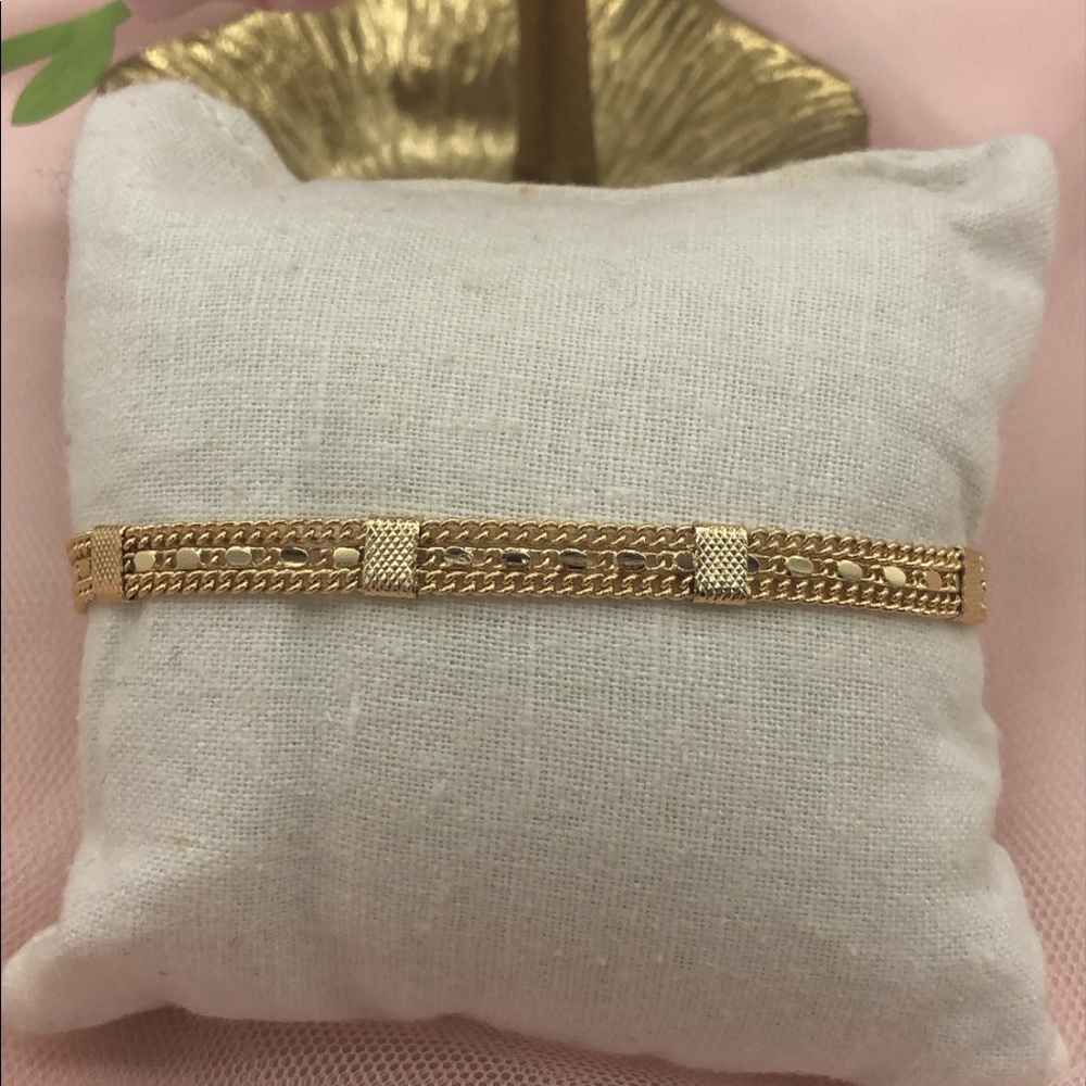 Chain bracelet, gold plated jewelry